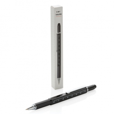 Logo trade business gift photo of: 5-in-1 aluminium toolpen